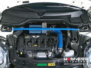 MINI Cooper S and JCW Billet Aluminum Tie-Bar by NM Engineering (R55 / R56 / R57 / R58 / R59 Models) - Blue